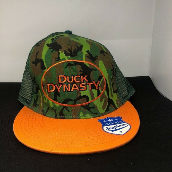 Duck Dynasty Snapback Trucker Hat Camo Orange A&E - Picture 2 of 7